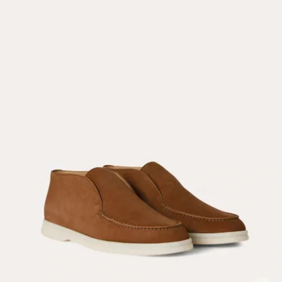 Loro Piana Brown Chukka Boots - Picture 1 of 12